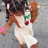 The Mon Chérie Girls Crochet Dress